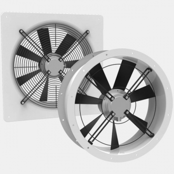 Axiálne ventilátory (Typ: ER / DR a EQ / DQ):